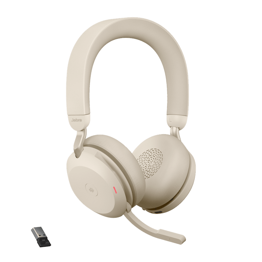 Jabra Evolve2 75 Link380A UC Stereo Beige | HeadsetsIndia